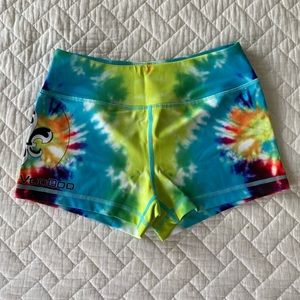 Barbell Voodoo Tie-Dye Booty Shorts • S